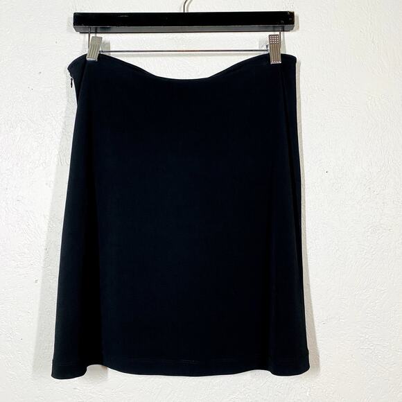 NEW! Saks Fifth Avenue Floral Applique Skirt A Line Black Casual - S - Picture 3 of 10